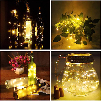 Handybee 20 LEDs 2 m Gold Steady Ball Rice Lights(Pack of 5)