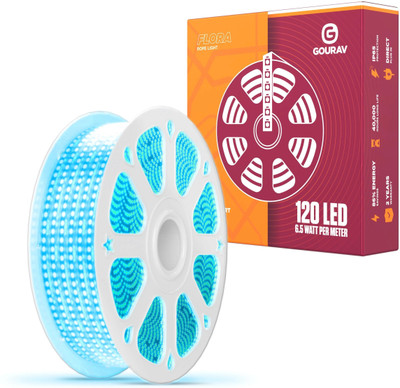 GOURAV 6000 LEDs 50 m Blue Steady String Rice Lights(Pack of 1)