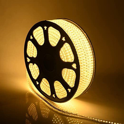 WBD 7000 LEDs 87 m Yellow, White Steady Strip Rice Lights(Pack of 1)