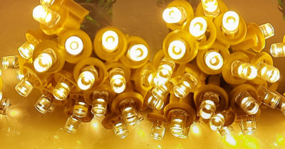 A.S.D. Electronics 200 LEDs 34.12 m Gold Steady String Rice Lights(Pack of 4)