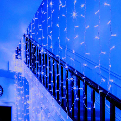 Telca 26 LEDs 11.69 m Blue Steady Bulb Rice Lights(Pack of 2)
