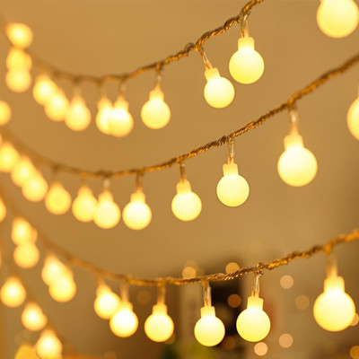 FIZZYTECH 60 LEDs 12 m Yellow Steady Bulb Rice Lights(Pack of 1)
