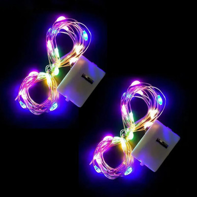 Trust Ware 20 LEDs 2 m Multicolor Flickering, Steady String Rice Lights(Pack of 2)