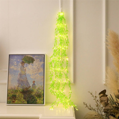 NKL 200 LEDs 3 m Yellow Flickering Leaf Rice Lights(Pack of 1)