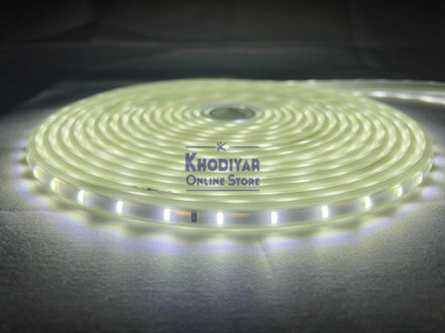 Khodiyar Online Store 100 LEDs 10 m White Steady Bulb Rice Lights(Pack of 1)