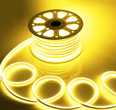 UJJWALVRIKSHA 300 LEDs 4 m Yellow Steady Strip Rice Lights(Pack of 1)