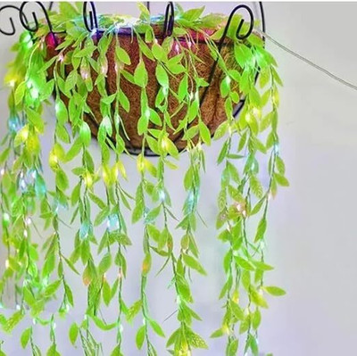 Brightaura 120 LEDs 3 m Multicolor Flickering, Steady, Color Changing Leaf Rice Lights(Pack of 1)