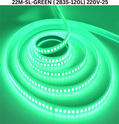 TECHGEAR 1860 LEDs 22 m Green Steady Bulb Rice Lights(Pack of 1)
