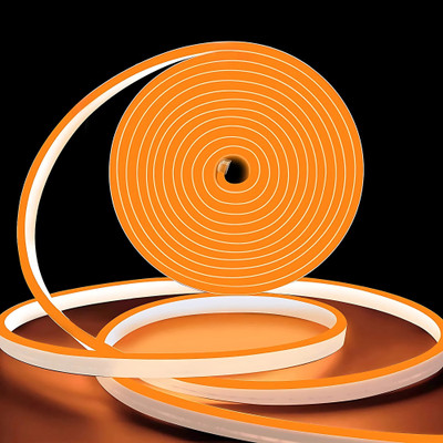 WBD 600 LEDs 5 m Orange Steady Strip Rice Lights(Pack of 1)