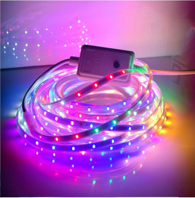 Longitude 8 LEDs 10 m Multicolor Color Changing Strip Rice Lights(Pack of 1)