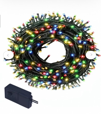 pompeo 80 LEDs 10 m Multicolor Color Changing, Flickering Bulb Rice Lights(Pack of 1)