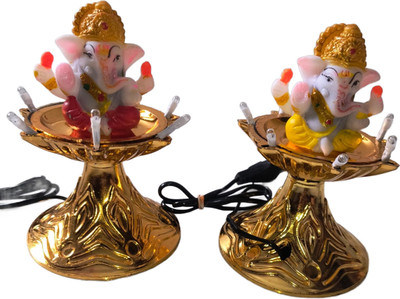 Shailaja Enterprises 7 LEDs 1 m Gold Steady Bulb Rice Lights(Pack of 2)