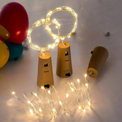 NISCO 20 LEDs 2.1 m Gold Steady Bulb Rice Lights(Pack of 1)