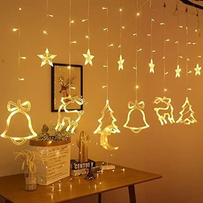 Flipkart SmartBuy 138 LEDs 98 inch Yellow Flickering, Steady Christmas Tree Rice Lights(Pack of 1)