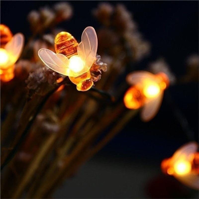 WunderVoX 16 LEDs 2.43 m Orange Steady String Rice Lights(Pack of 1)