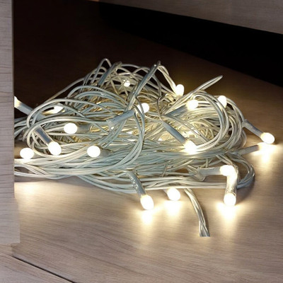 HASRU 100 LEDs 10.01 m White Steady Bulb Rice Lights(Pack of 3)