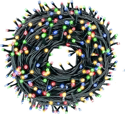 Lumicub 62 LEDs 20.5 m Multicolor Color Changing, Flickering, Steady String Rice Lights(Pack of 2)