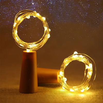 KIDZ00 20 LEDs 2.03 m Gold Steady String Rice Lights(Pack of 2)