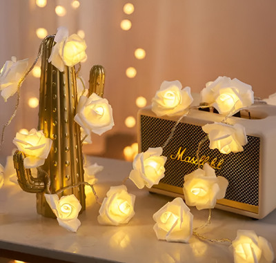 Nestella 14 LEDs 3 m Gold Steady Flower Rice Lights(Pack of 1)