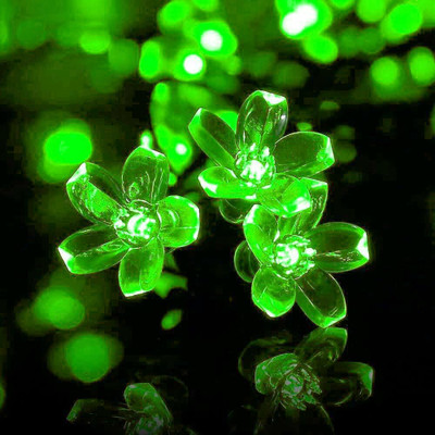 NISCO 36 LEDs 8 m Green Steady Flower Rice Lights(Pack of 1)