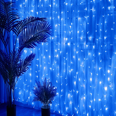 MUMU 42 LEDs 12 m Blue Steady Bulb Rice Lights(Pack of 2)