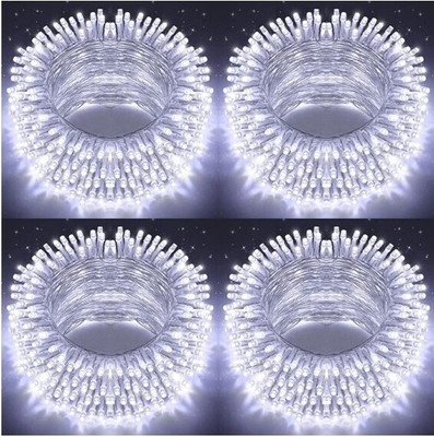 AP Source 40 LEDs 11.5 m White Steady Ball Rice Lights(Pack of 4)