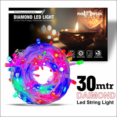 Daily Needs Shop 60 LEDs 30 m Multicolor Flickering String Rice Lights(Pack of 1)