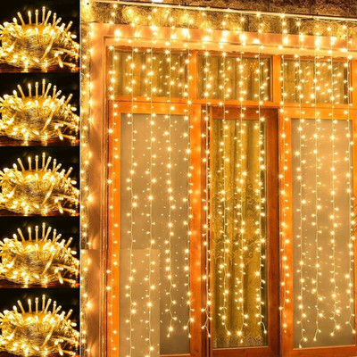 NISCO 20 LEDs 5 m Gold Steady String Rice Lights(Pack of 5)