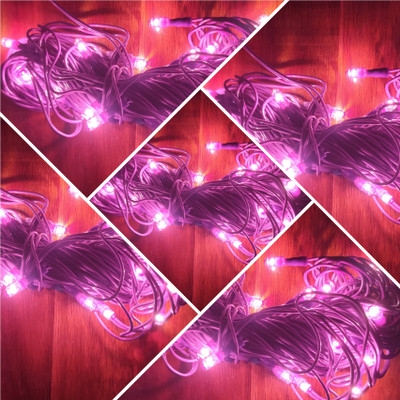 Local Charm 20 LEDs 7 m Purple Steady String Rice Lights(Pack of 5)