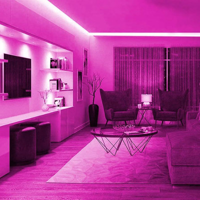 TREXIS 600 LEDs 5 m Pink Steady Strip Rice Lights(Pack of 1)