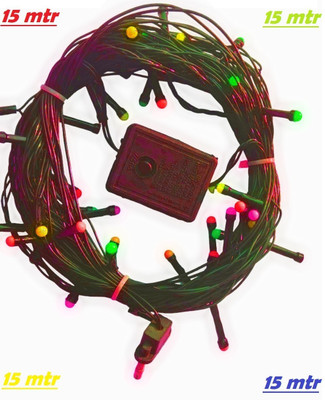 Lopvi 42 LEDs 15 m Multicolor Color Changing, Flickering, Steady String Rice Lights(Pack of 1)