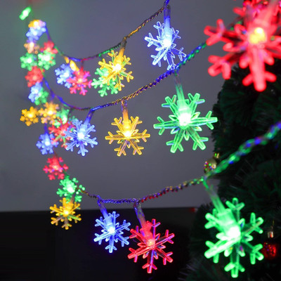 NISCO 20 LEDs 4 m Yellow Steady Snow Flake Rice Lights(Pack of 1)
