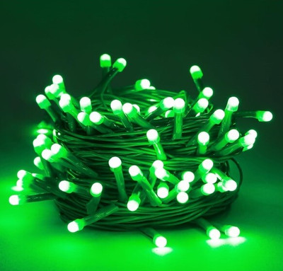 diyadecor 40 LEDs 11 m Green Steady String Rice Lights(Pack of 1)