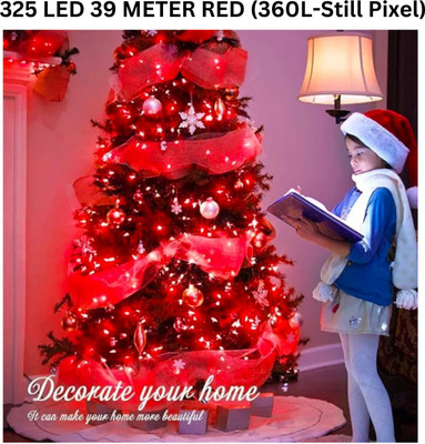 Kingdom 325 LEDs 39 m Red Steady String Rice Lights(Pack of 1)