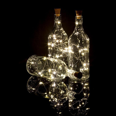 OneClickPicks 20 LEDs 3.05 m Yellow Steady String Rice Lights(Pack of 3)