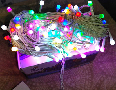 Brightaura 400 LEDs 50 m Multicolor Flickering Bulb Rice Lights(Pack of 1)