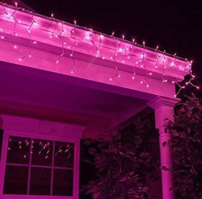 nini 46 LEDs 14.99 m Pink Steady String Rice Lights(Pack of 4)