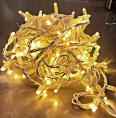 REIRSON 40 LEDs 10 m Yellow Steady Bulb Rice Lights(Pack of 2)