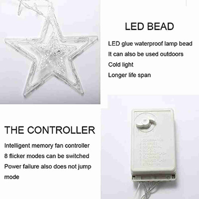 Riseup 138 LEDs 139 m Yellow Flickering, Steady Star Rice Lights(Pack of 1)