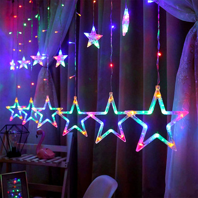 Home Delight 138 LEDs 2.49 m Multicolor Flickering Star Rice Lights(Pack of 1)