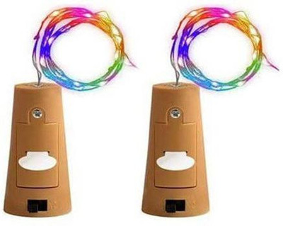 Raga Plus 20 LEDs 78 m Multicolor Steady String Rice Lights(Pack of 2)