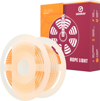 GOURAV 3000 LEDs 25 m Orange Steady Strip Rice Lights(Pack of 1)