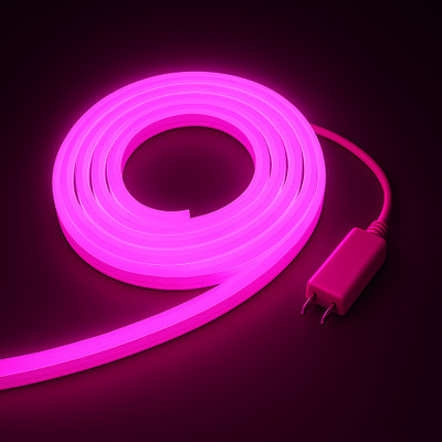 RAYVIX 600 LEDs 5 m Pink Steady Strip Rice Lights(Pack of 1)