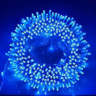 ishumi 70 LEDs 15 m Blue Steady Bulb Rice Lights(Pack of 10)