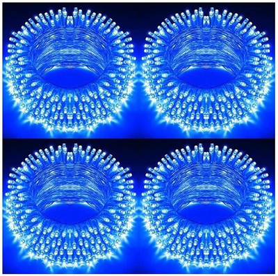 AP Source 40 LEDs 12 m Blue Steady Ball Rice Lights(Pack of 4)