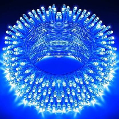 ishumi 70 LEDs 15 m Blue Steady Bulb Rice Lights(Pack of 2)