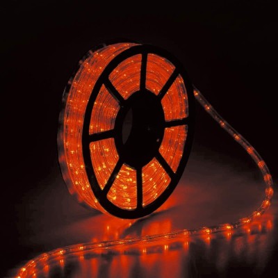 PESCA 600 LEDs 5 m Orange Steady String Rice Lights(Pack of 1)