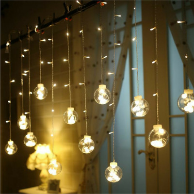 spark world 12 LEDs 2.5 m Yellow Steady, Flickering Ball Rice Lights(Pack of 1)