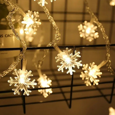 WunderVoX 14 LEDs 3.35 m Transparent Steady Snow Flake Rice Lights(Pack of 1)