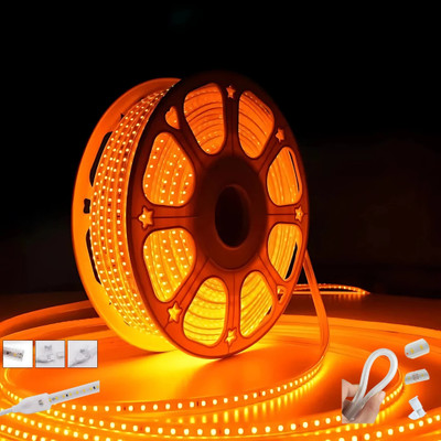 Piano 1200 LEDs 10 m Orange Steady Strip Rice Lights(Pack of 1)